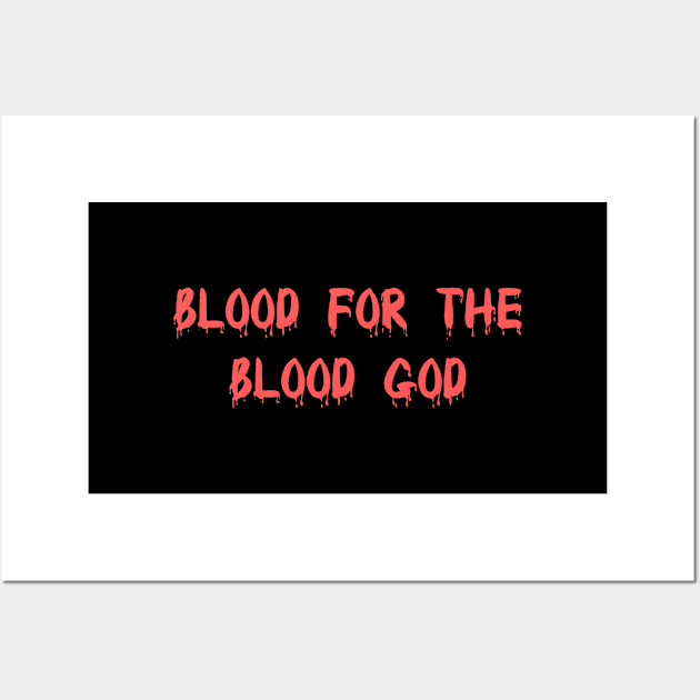 Blood for the blood god - Technoblade Wall Art by cheesefries